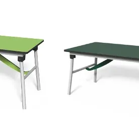Outdoor PE-Klapptisch 150 cm, Höhe 55 cm (Dunkelgrün & Limette)
