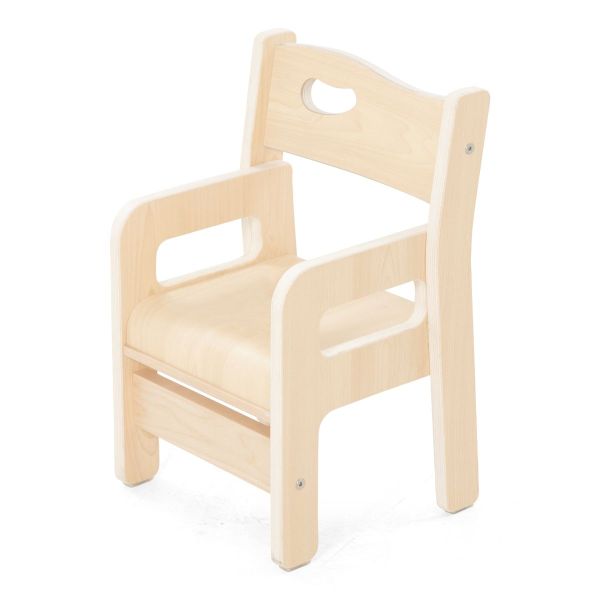 Sedia Ole, altezza della seduta 26 cm, con braccioli