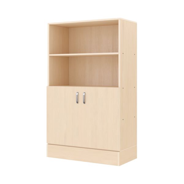 Armadio a Scaffali 120-80, 2 Ante, 2 Scomparti (con base in legno)