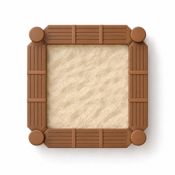 Sandkasten-Set S – 4 Elemente (Quadrat)