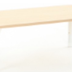 Tavolo Owlaf, rettangolare, 60 cm di larghezza, regolabile in altezza (39–61,5 cm), gambe beige