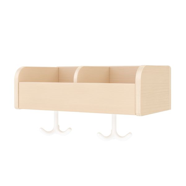 Appendiabiti con Mensola 40 cm, 2 Scomparti
