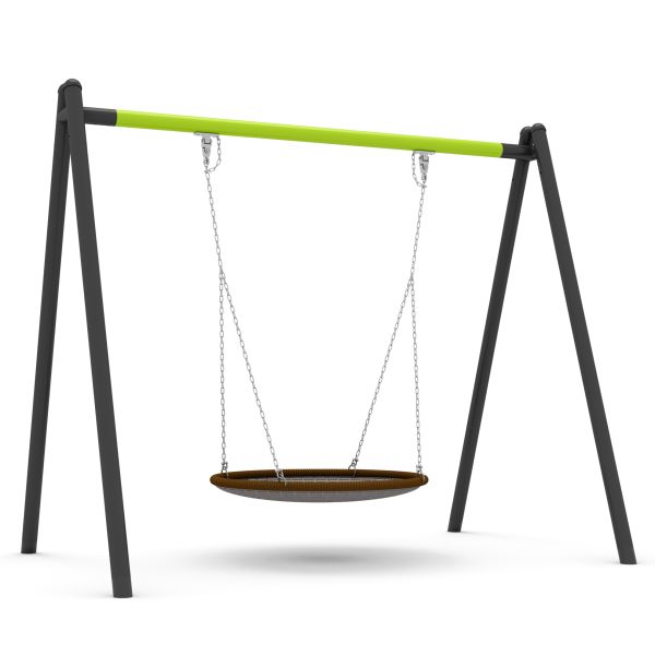 Nest Swing with Steel Posts (Lime & Midnight)