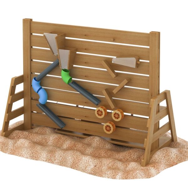 Muro da gioco con sabbia
