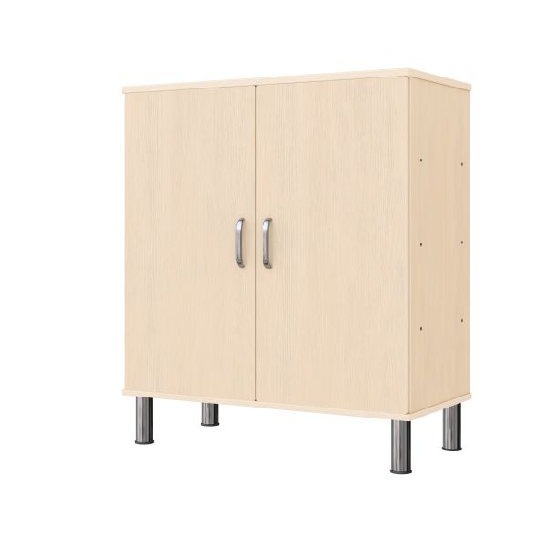 Armadio a Scaffali 79-80, 2 Ante (con piedi regolabili in altezza)