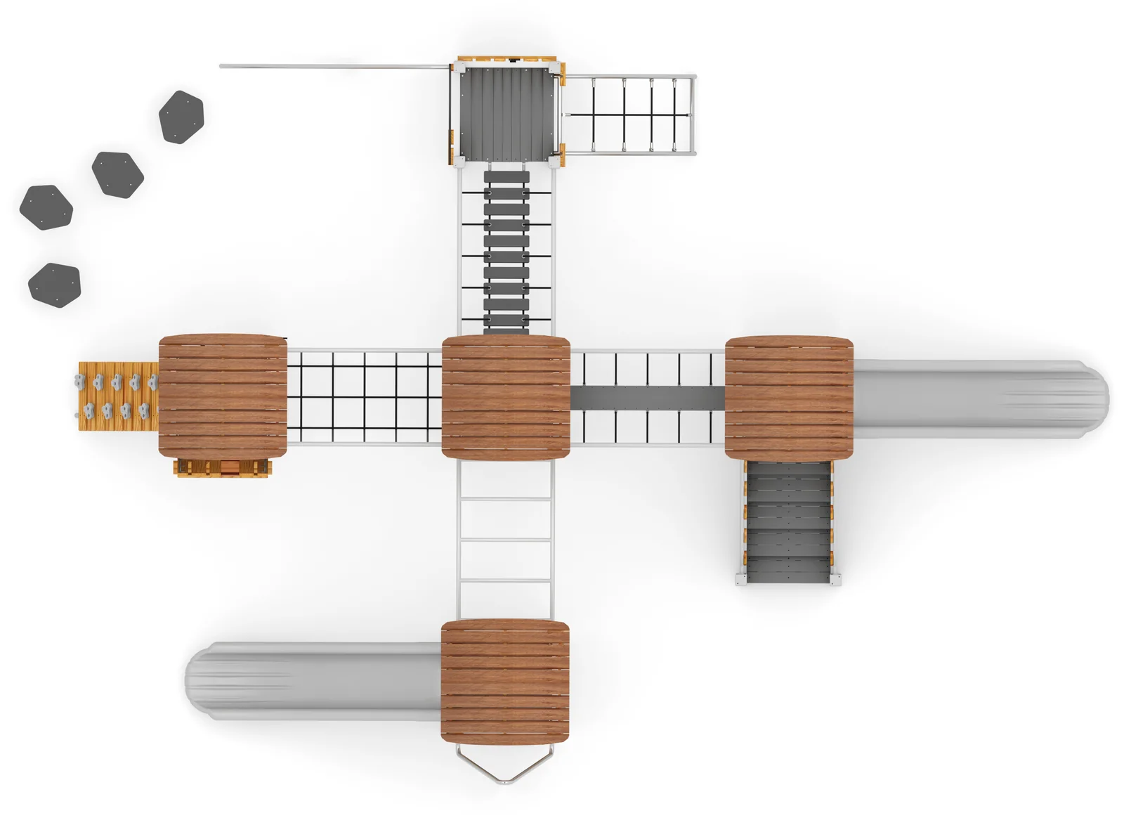 Spielanlage Sofie – Draufsicht Render