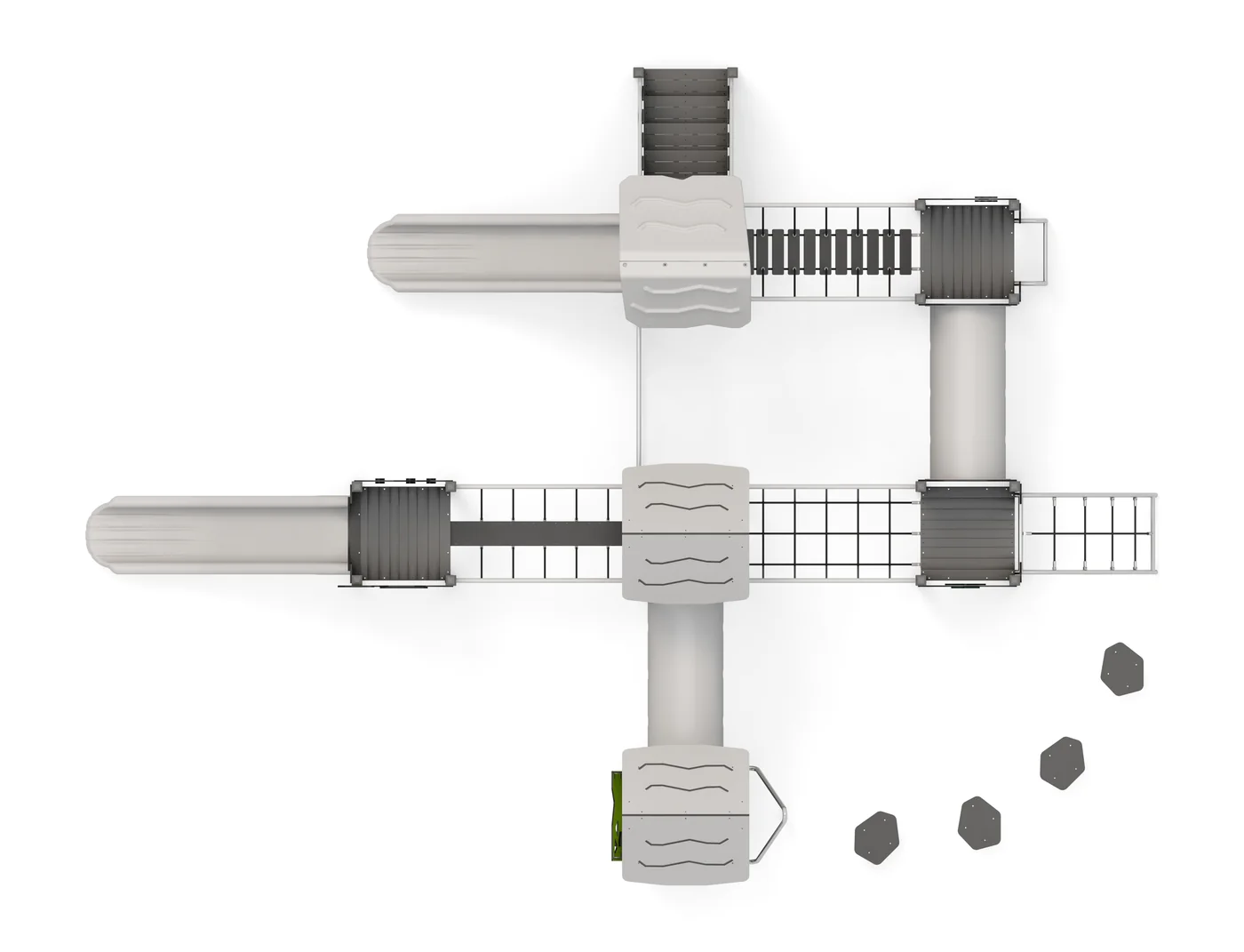 Spielanlage Henrik – Draufsicht Render