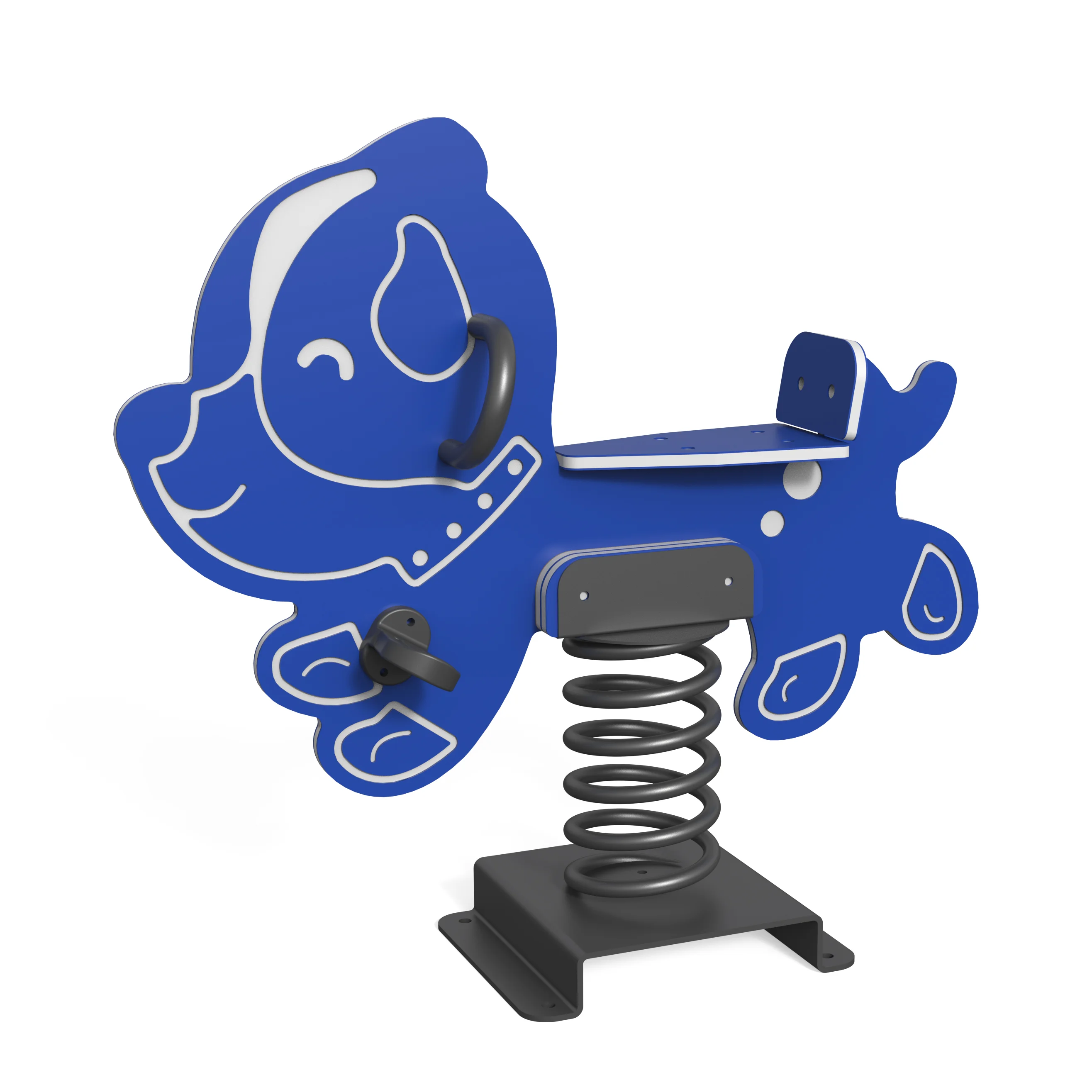 Spring Rocker Dog (Blue) – SR-21043_Federwippe_Hund