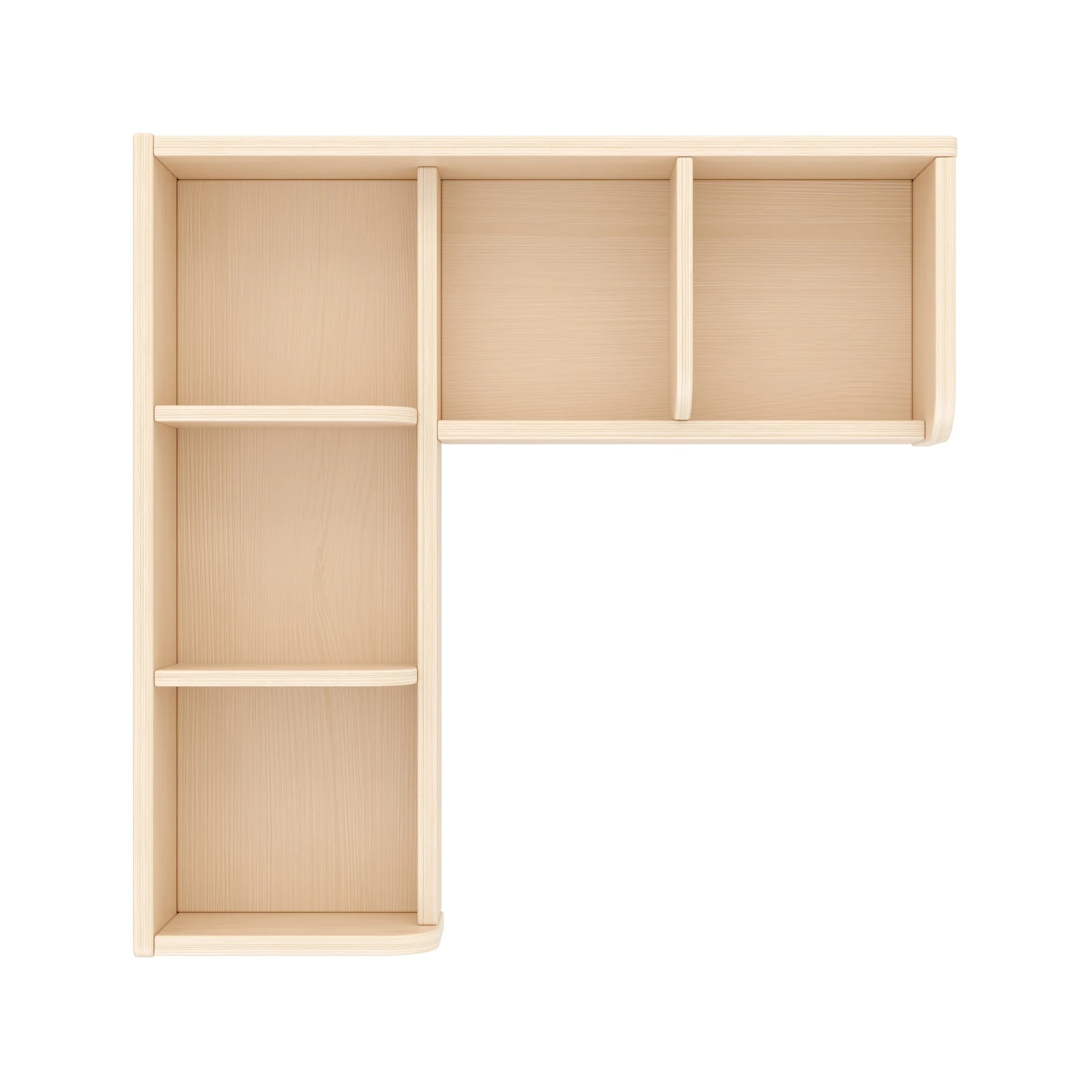 Appendiabiti con Mensola Angolare, 60 cm, 5 Scomparti – KB1-DG25069-30-F_02