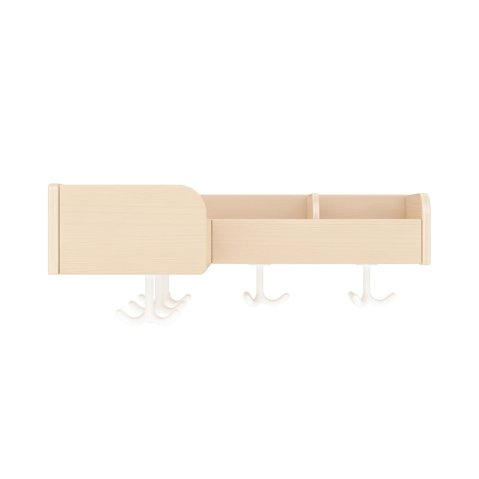 Appendiabiti con Mensola Angolare, 60 cm, 5 Scomparti – KB1-DG25069-30-F_03