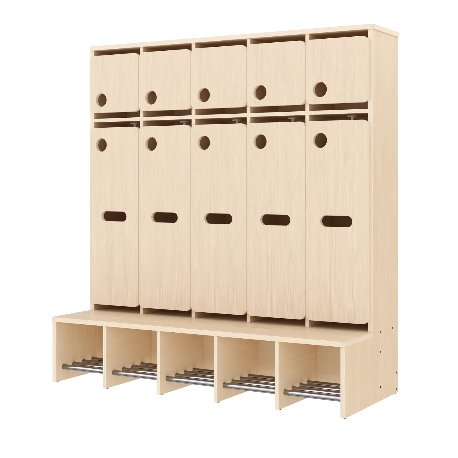 Guardarropas Completo, 5 Plazas, Altura del asiento: 26 cm – KB1-DG25177-26_01