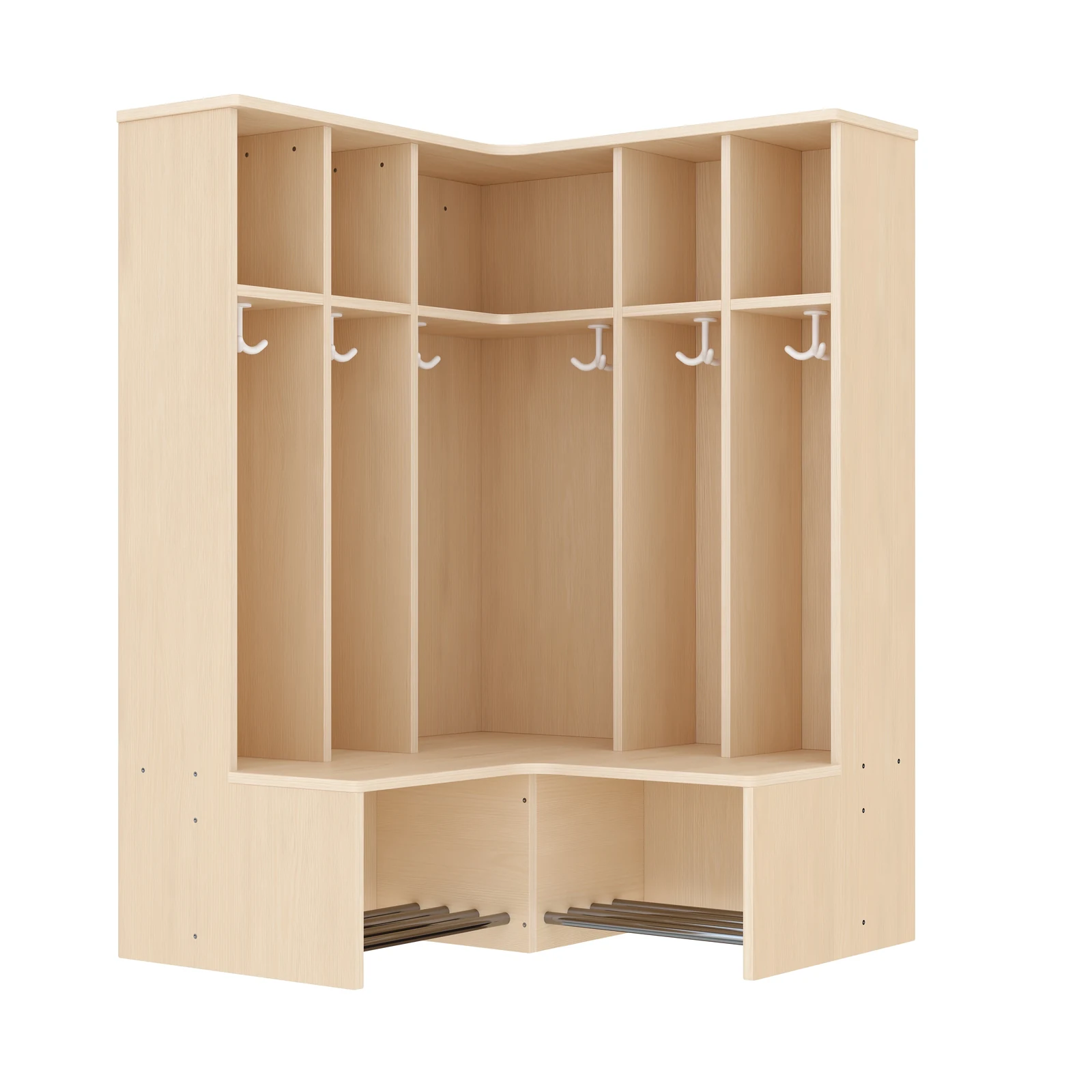 Guardaroba Angolare Completo, 6 Posti, Altezza della seduta: 31 cm – KB1-DG25179-30-31_01