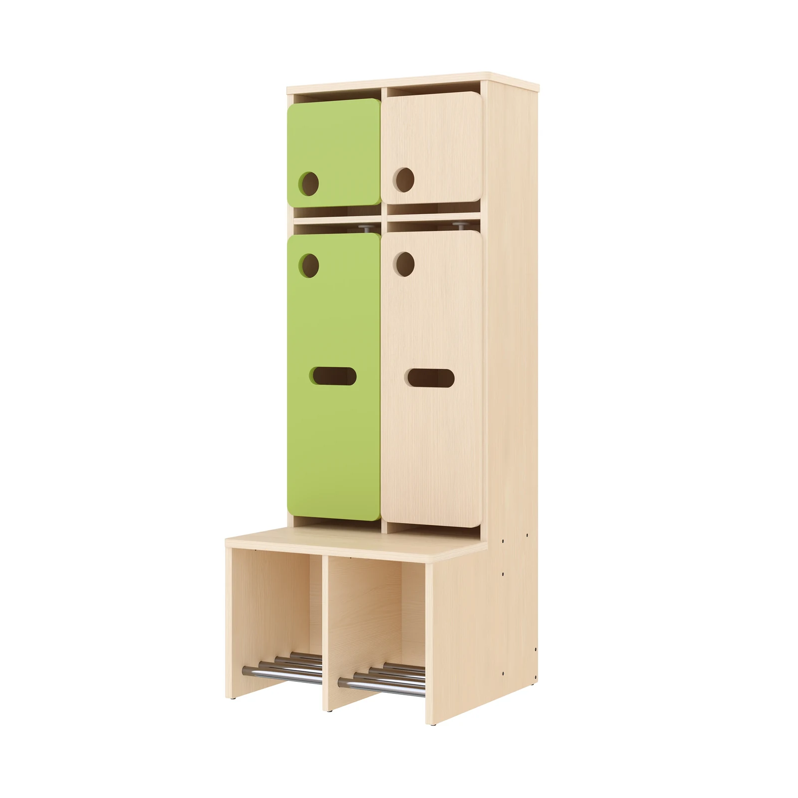 Vestiaire Complet, 2 Places, Hauteur d'assise: 35 cm – KB1-DG25174-35_02