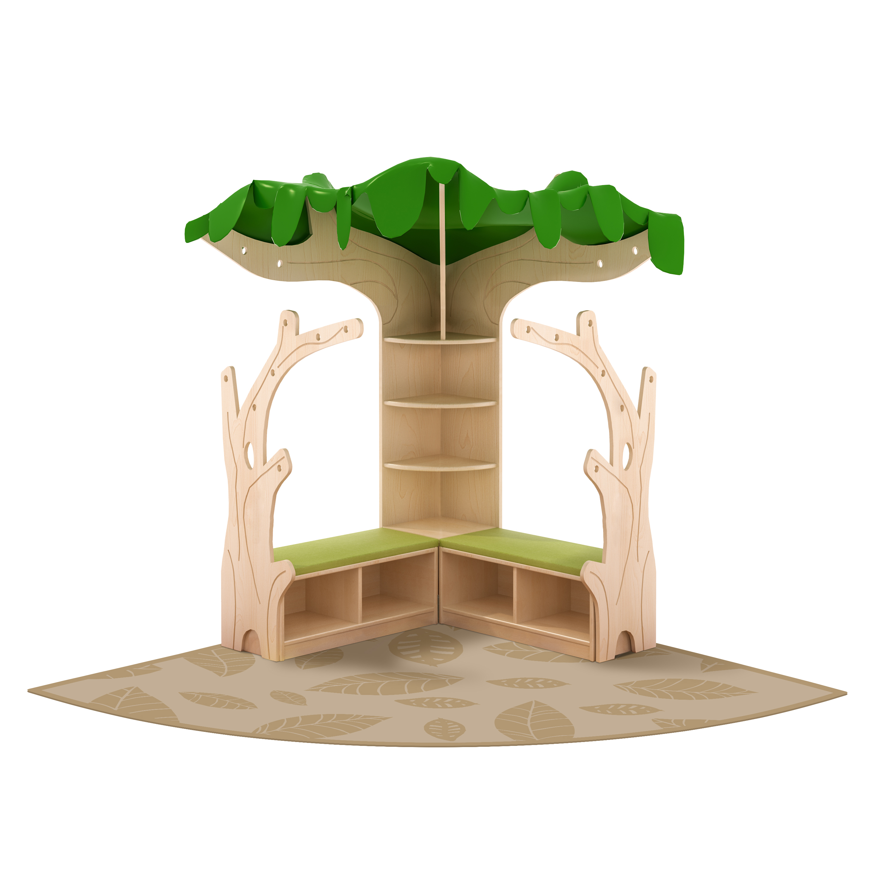 Leseecke Baum mit Teppich – KB1-PRNA013-V02-30-A