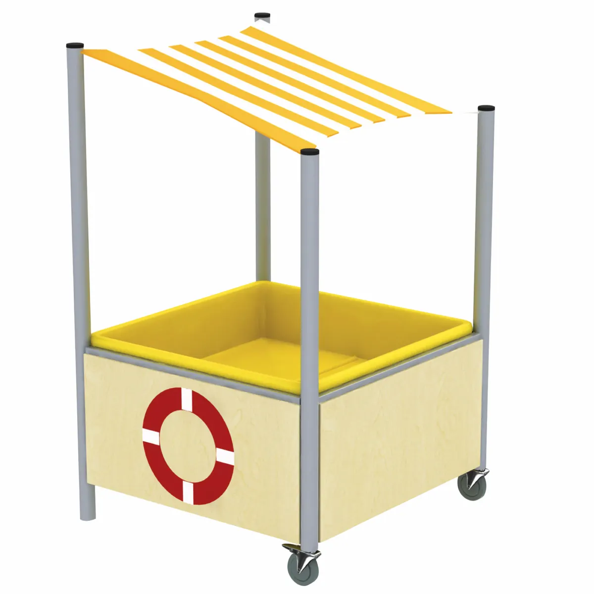 Mesa móvil para juegos con barro con tejado inclinado – GP3-SW406-V01-A_01