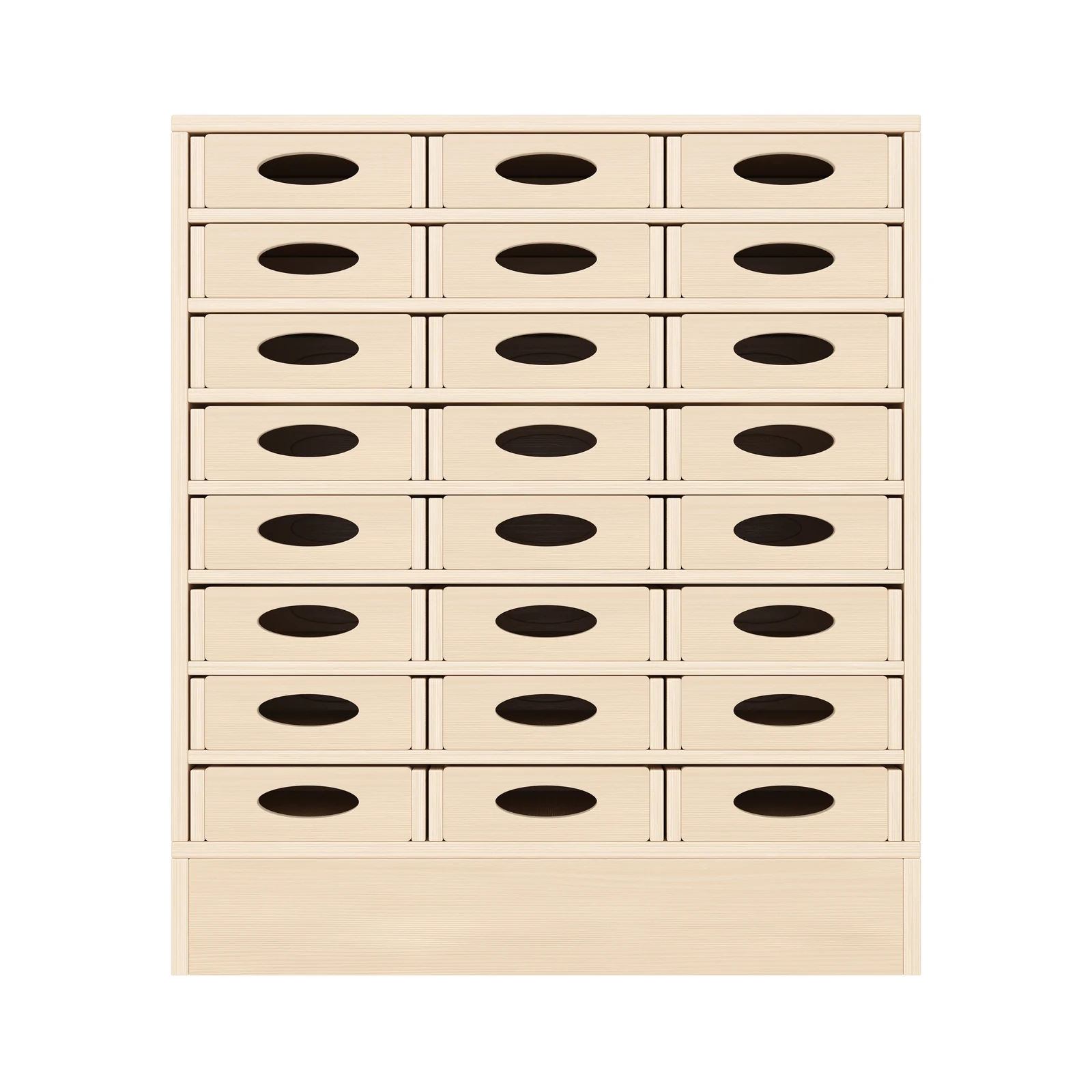 Armadio a Scaffali 79-80, 24 Cassette per Materiali (con base in legno) – KB1-DG25215-30-S_03