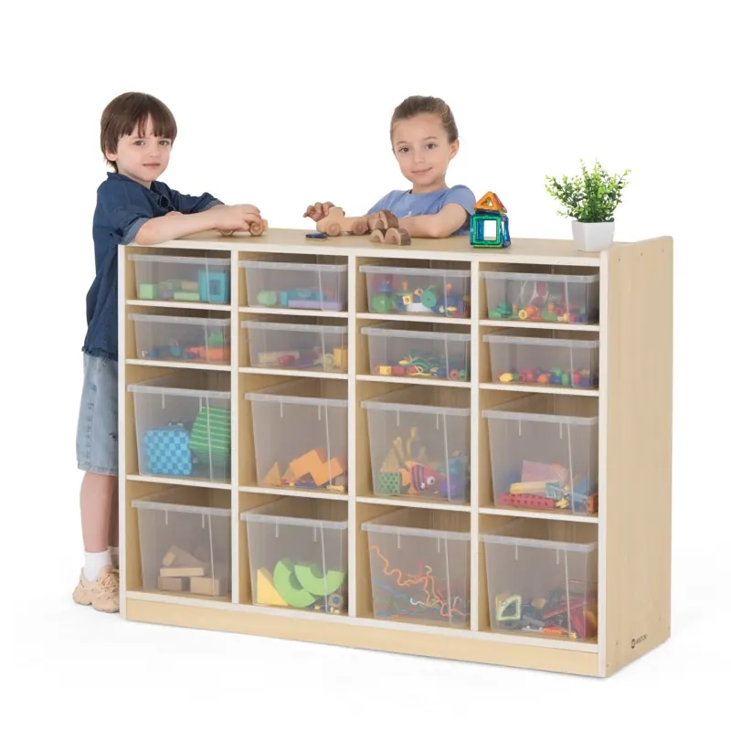 Armadio a Scaffali con 16 Scomparti, Contenitori Inclusi – KB1-AZ12141-F_03