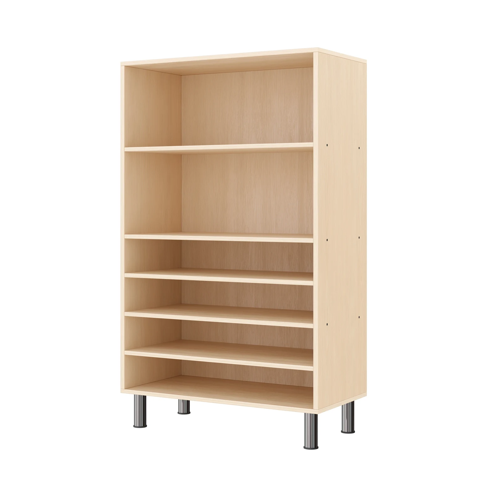 Armoire à Rayonnages 120-80, 6 Compartiments (avec pieds de socle réglables) – KB1-DG25226-30-MF_01