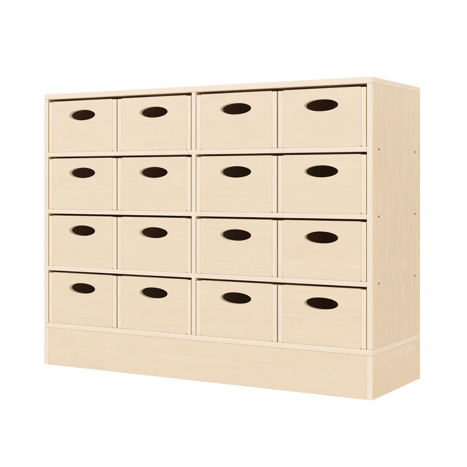 Armadio a Scaffali 79-120, 16 Cassette per Materiali (con base in legno) – KB1-DG25219-30-S_01