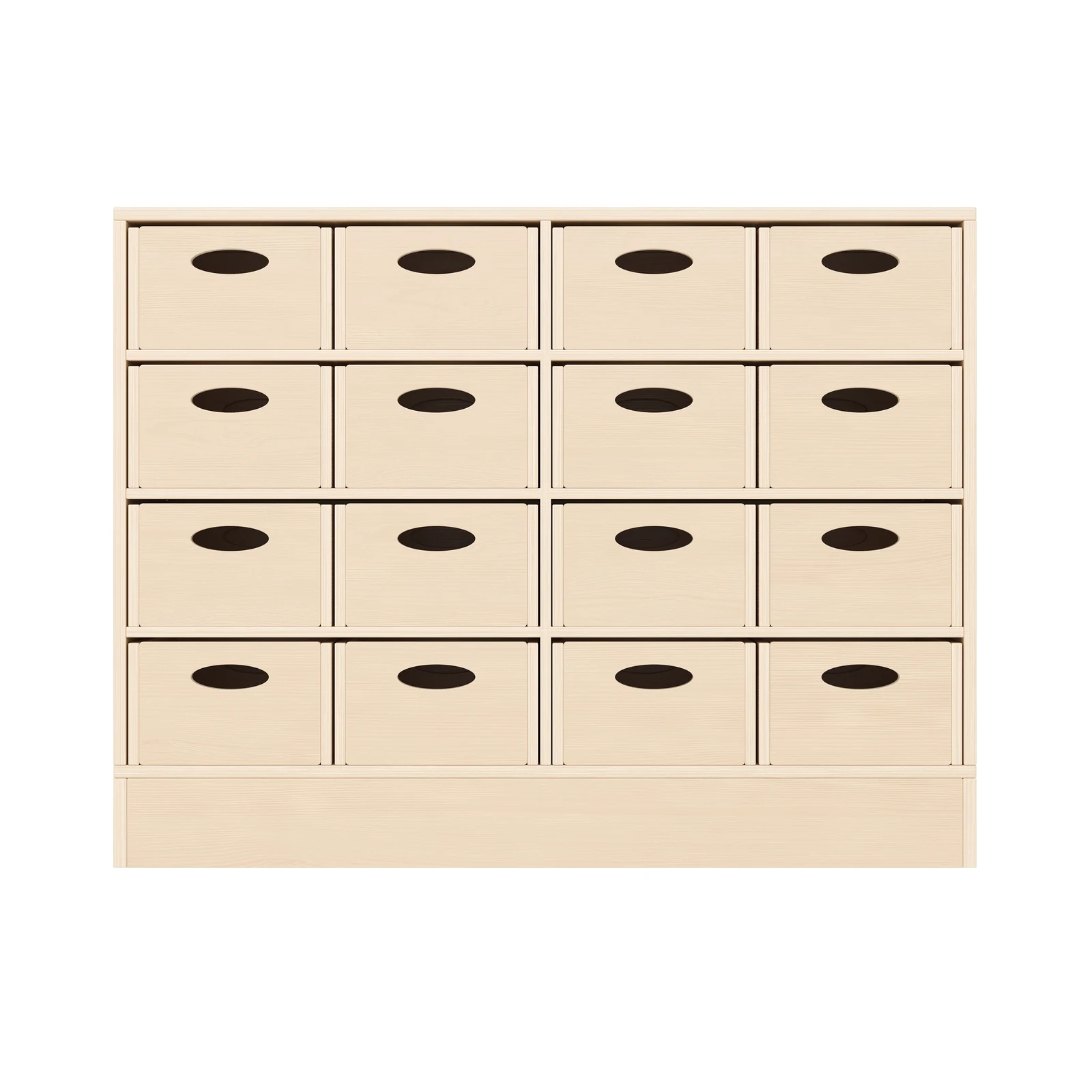 Armadio a Scaffali 79-120, 16 Cassette per Materiali (con base in legno) – KB1-DG25219-30-S_03