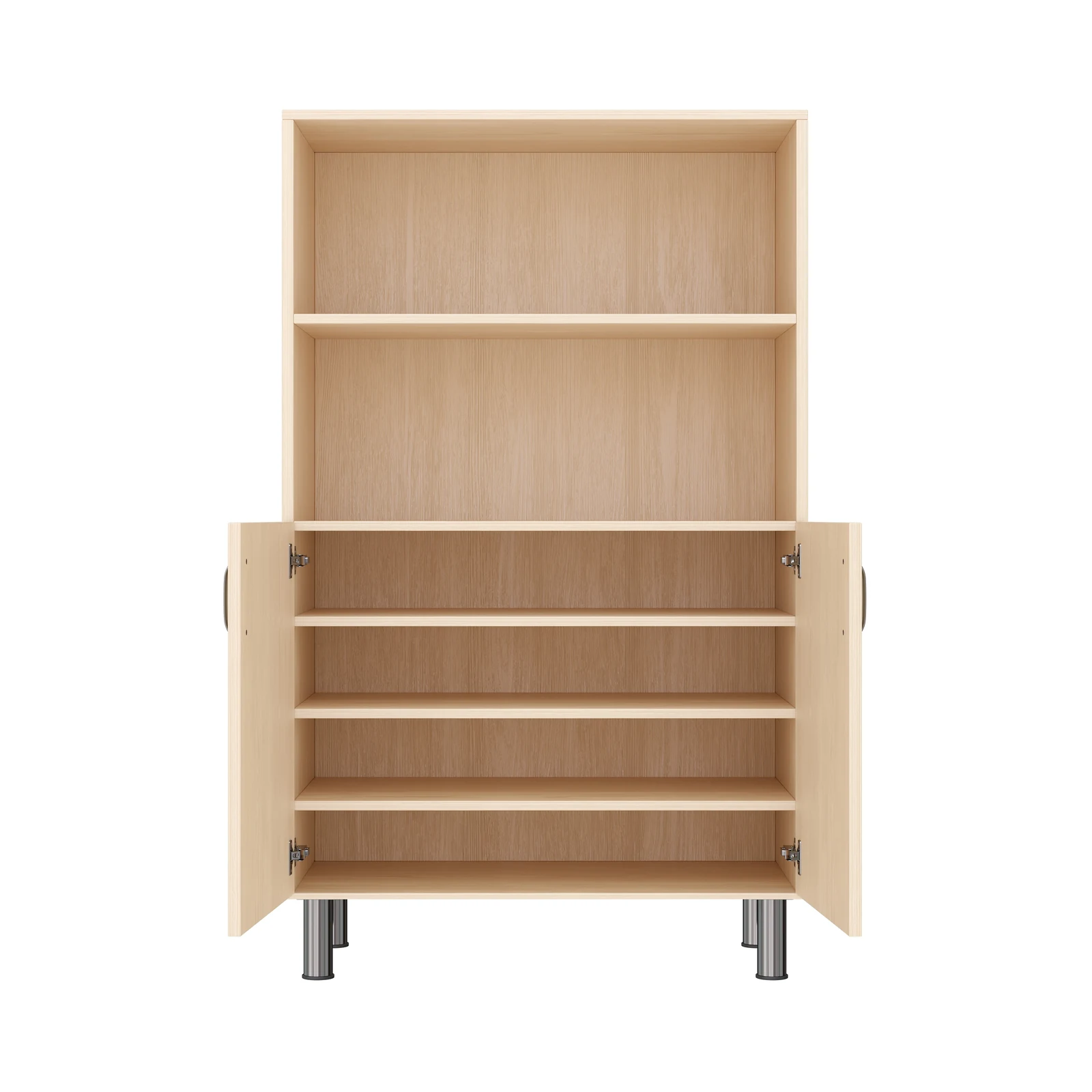 Armario de Estante 120-80, 2 Puertas, 2 Compartimentos (con patas de zócalo de altura ajustable) – KB1-DG25227-30-MF_06