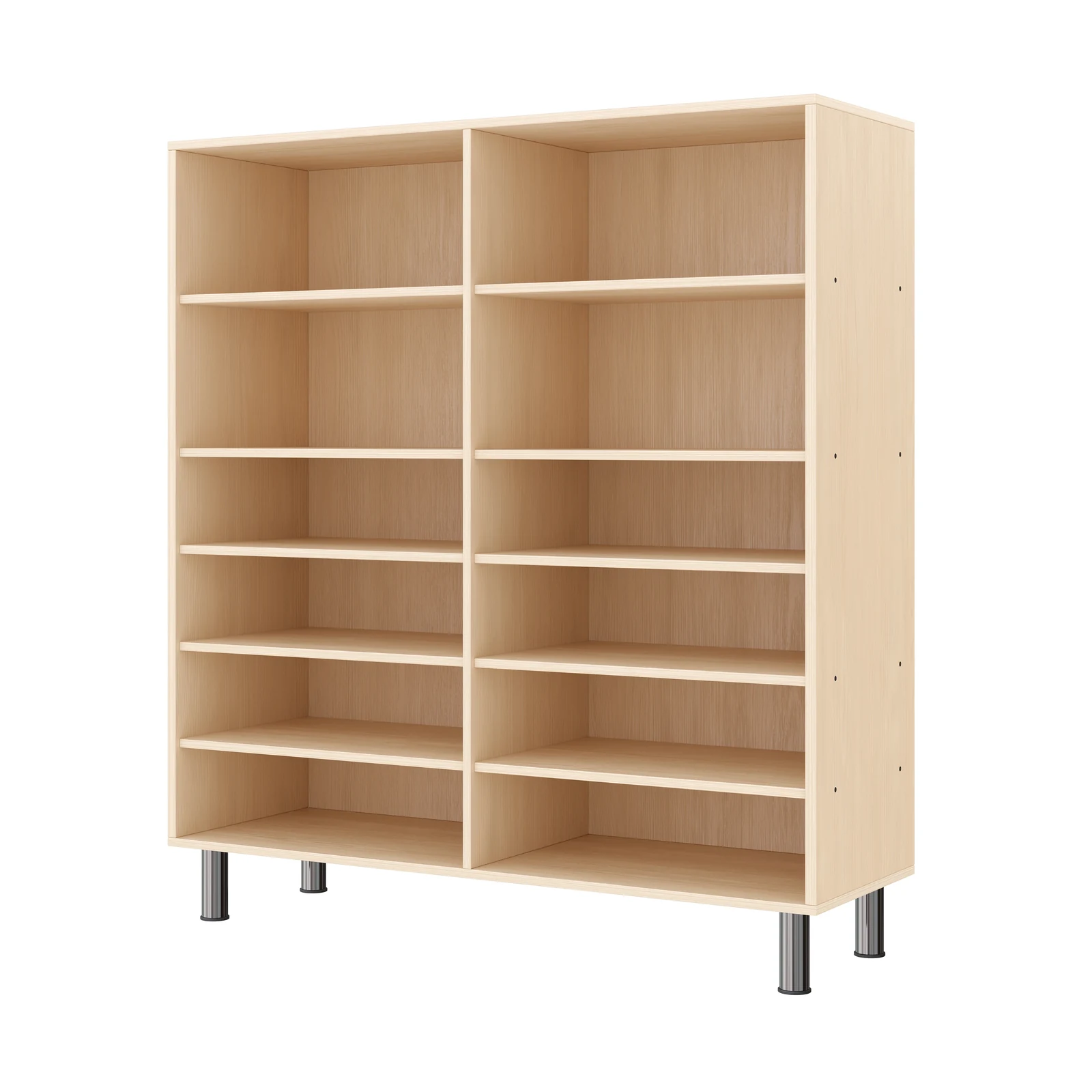 Armadio a Scaffali 120-120, 12 Scomparti (con piedi regolabili in altezza) – KB1-DG25231-30-MF_01
