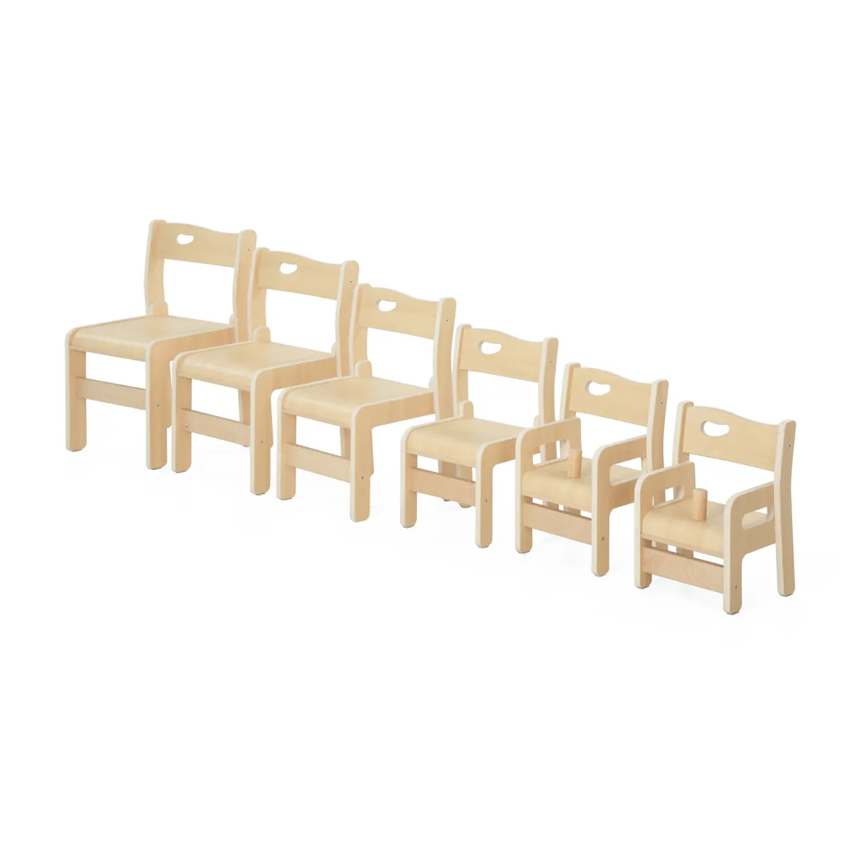 Silla Ole, altura del asiento 26 cm, con reposabrazos – KB5-AZF26-30_05