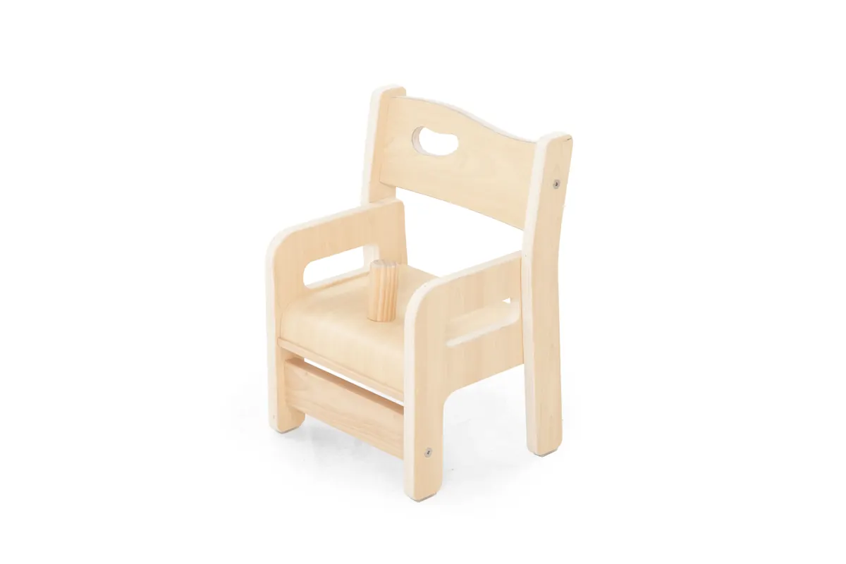 Silla Ole, altura del asiento 18 cm, con reposabrazos y postes – KB5-AZ1A18-30_01