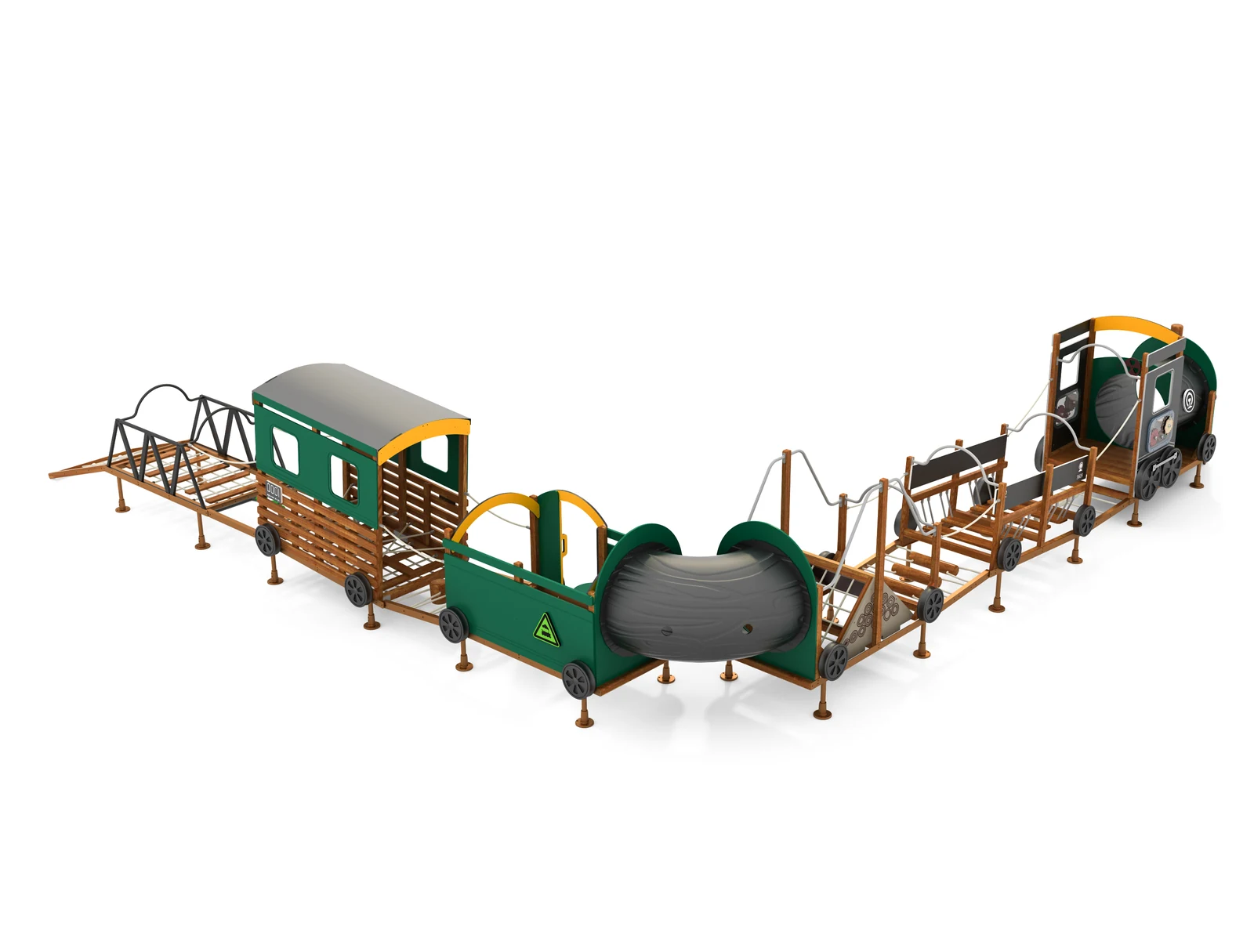 Petit Train, 12 éléments – avec tunnel à ramper – HW1-S353-V01-A_01